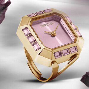 Invicta Mini Angel Women's Ring Watch - 21.5mm, Gold (49586)